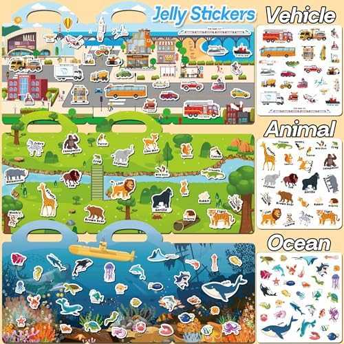 iGetooy Reusable Sticker Books Set (6 Pack)