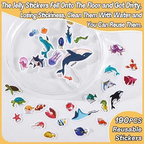 iGetooy Reusable Sticker Books Set (6 Pack)
