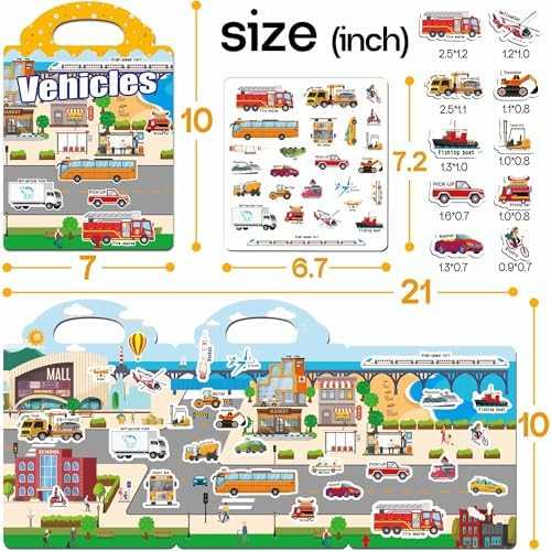 iGetooy Reusable Sticker Books Set (6 Pack)