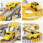 iHaHa Construction Race Track Set with Cars & Trucks