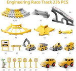 iHaHa Construction Race Track Set with Cars & Trucks