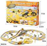 iHaHa Construction Race Track Set with Cars & Trucks