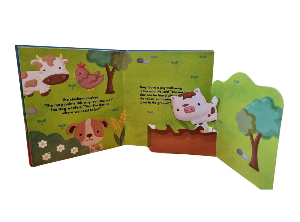 Buddy & Barney Farm Pop-Up Play - Press-Out Play Pieces