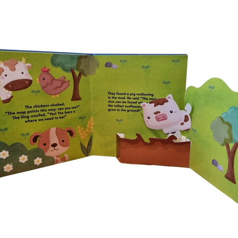 Buddy & Barney Farm Pop-Up Play - Press-Out Play Pieces