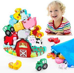 IPOURUP Wooden Dinosaur Stacking Balance Game