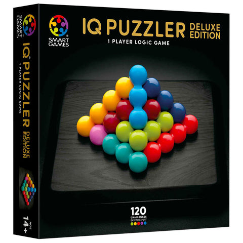 IQ Puzzler Deluxe - 120 2D & 3D Wooden Challenges