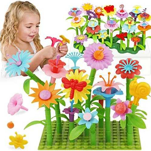 IQKidz Flower Garden STEM Building Set (153 pcs)