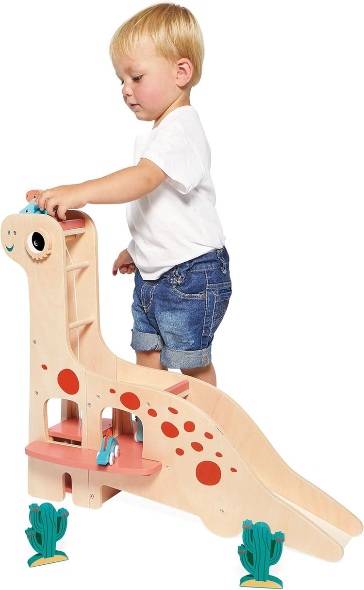 Janod - Dino Wooden Dinosaur Garage