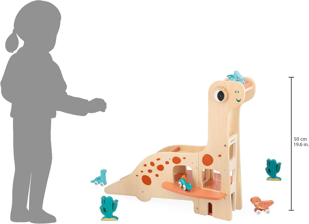 Janod - Dino Wooden Dinosaur Garage