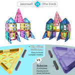 Jasonwell Magnetic Tiles Building Set (110 pcs)