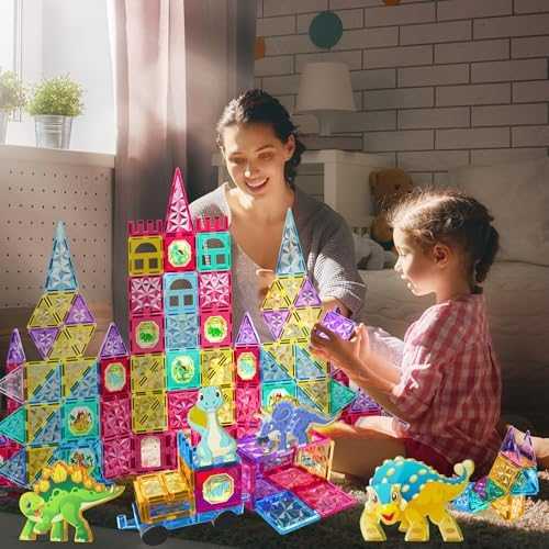 Jasonwell Magnetic Tiles Building Set (110 pcs)