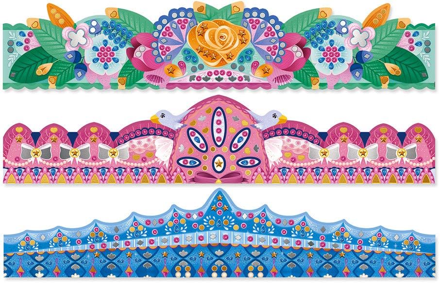 Janod Jewels & Stickers Crowns - 3 DIY Rhinestone Designs