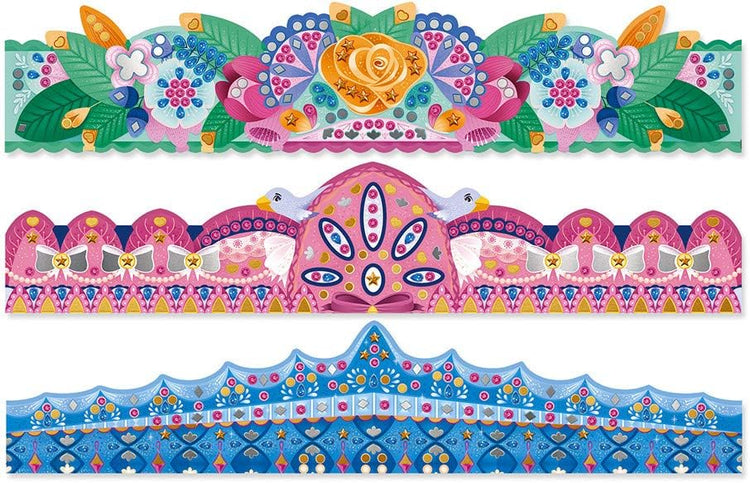 Janod Jewels & Stickers Crowns - 3 DIY Rhinestone Designs