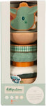 LILLIPUTIENS Joe Stacking Pyramid - Colorful Sensory Motor Toy