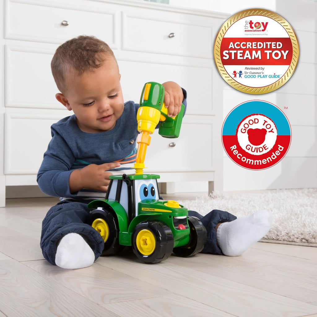 John Deere Tractor Toy and Toy Drill