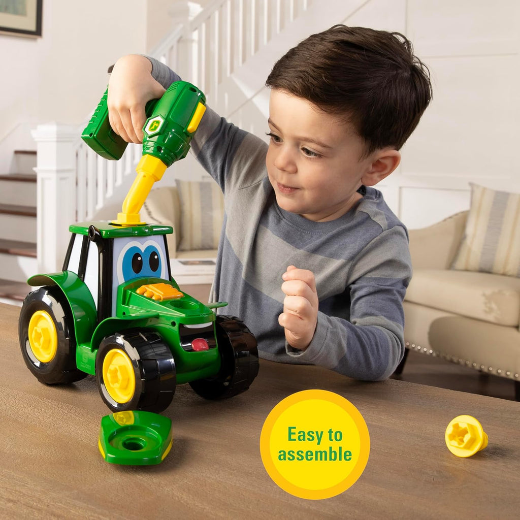 John Deere Tractor Toy and Toy Drill