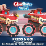 JOYIN Light-Up Monster Truck Press-and-Go Cars (3-Pack)