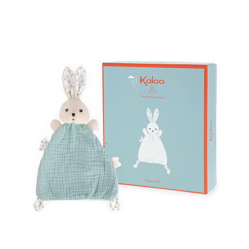 Kaloo K'doux Rabbit Blanket Dove - 8.7in Giftbox Comforter
