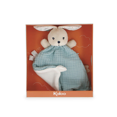 Kaloo K'doux Rabbit Blanket Dove - 8.7in Giftbox Comforter
