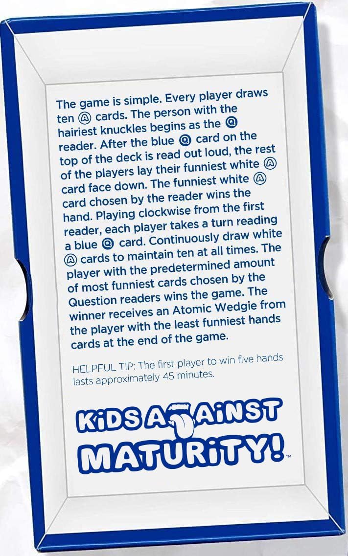 Kids Against Maturity: Funny Family Card Game for Kids & Adults