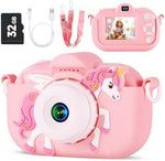 Kids Digital Camera with Dual Lens & 32GB SD Card