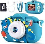 Kids Digital Camera with Dual Lens & 32GB SD Card
