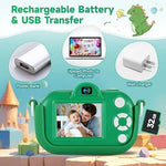 Kids Digital Camera with Dual Lens & 32GB SD Card