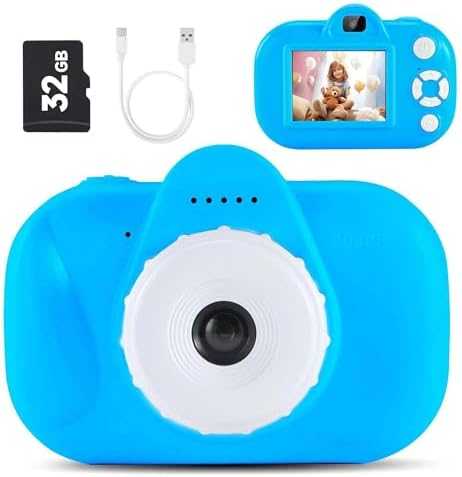 Kids Digital Camera with Dual Lens & 32GB SD Card