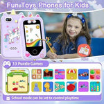 Kids Smart Phone Toy with Touchscreen & Dual Camera (Purple)