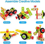 Wooden Toddler Tool Kit with Drill & Storage Box (44 pcs)