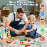 Wooden Kids Tool Set with Drill & Apron (44 pcs)