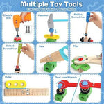 Wooden Kids Tool Set with Drill & Apron (44 pcs)