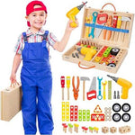 Wooden Tool Set with Electric Drill (46 pcs)
