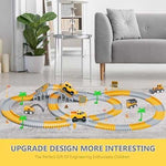 Construction Race Track Play Set with Trucks (253 pcs)