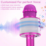KIDWILL Wireless Bluetooth Karaoke Microphone for Kids