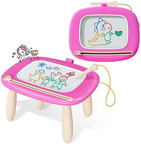 Kikidex Magnetic Drawing Doodle Board (Soft Pink)