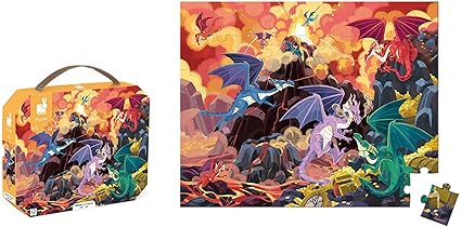 Janod Kingdom of Dragons Puzzle - 54 Pieces Made in France