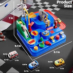 KIZONLY City Car Race Track Play Set with Vehicles
