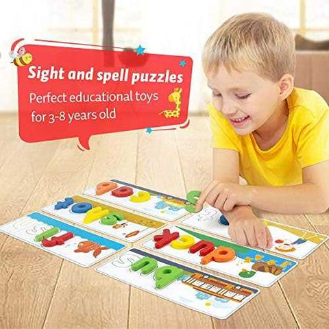 KMUYSL See & Spell CVC Word Builder Game