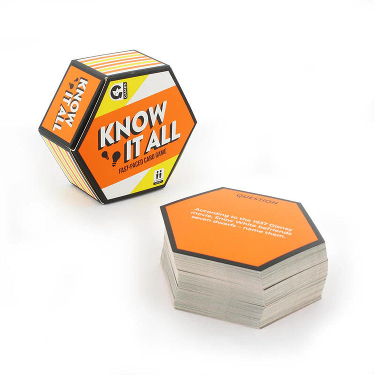 Know It All - Travel-Size Trivia Card Game for Families