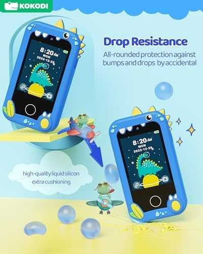 KOKODI Kids Smart Phone Toy with Dual Camera (Blue)