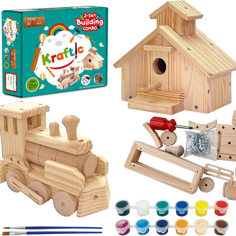 Kraftic Woodworking Building Kit for Kids and Adults