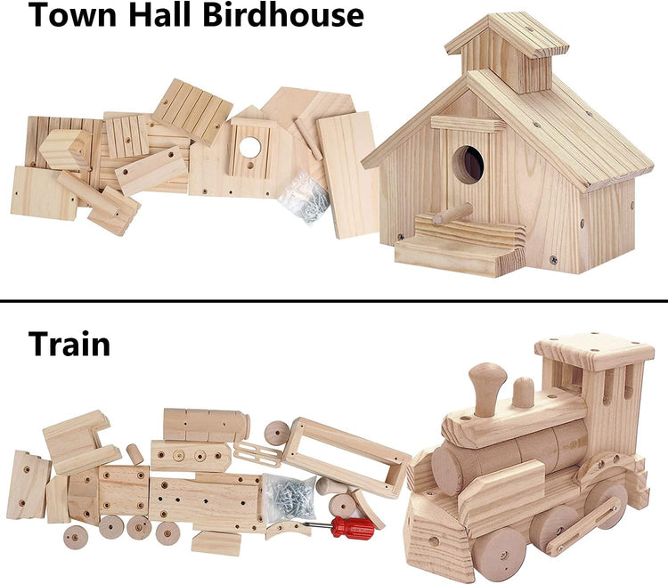 Kraftic Woodworking Building Kit for Kids and Adults