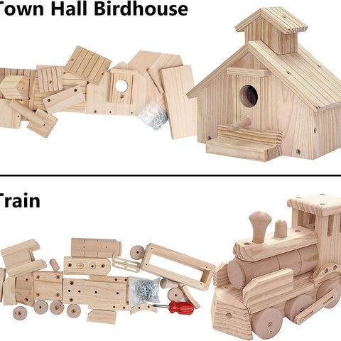 Kraftic Woodworking Building Kit for Kids and Adults