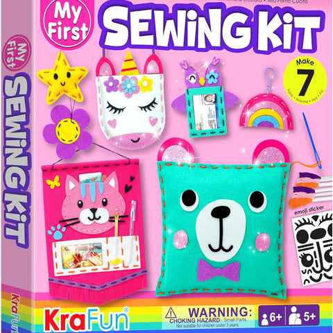 KRAFUN My First Sewing Kit for Beginner Kids Arts & Crafts