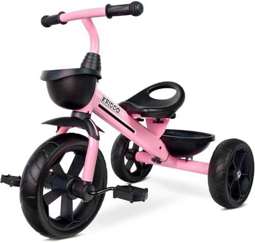 KRIDDO Toddler Tricycle (Pink)