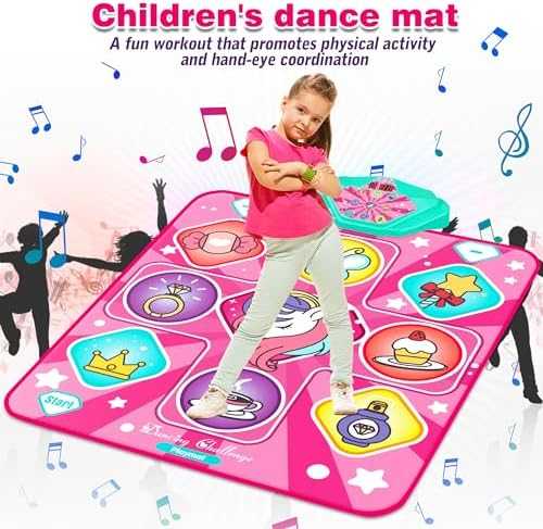 Kusntin Unicorn LED Dance Mat with Music