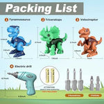 Laradola Take-Apart Dinosaur STEM Toy with Electric Drill