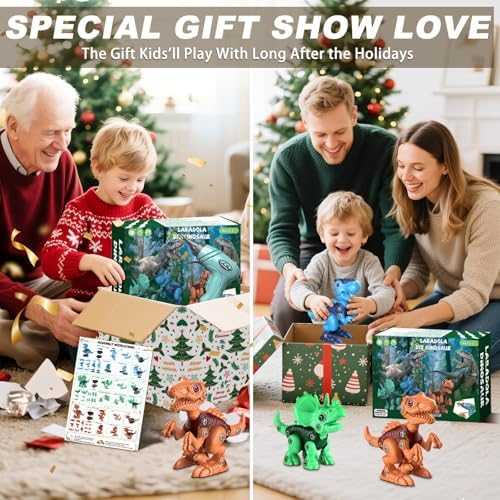 Laradola Take-Apart Dinosaur STEM Toy with Electric Drill