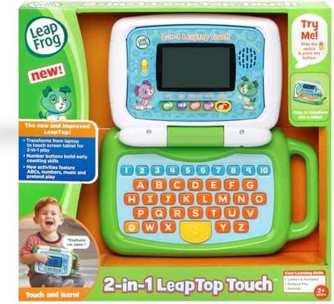 LeapFrog 2-in-1 LeapTop Touch, Green